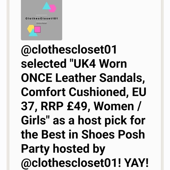 *HOST PICK* UK size 4 Worn ONCE Leather Sandals, Comfort Cushioned, RRP £49 - Picture 11 of 15